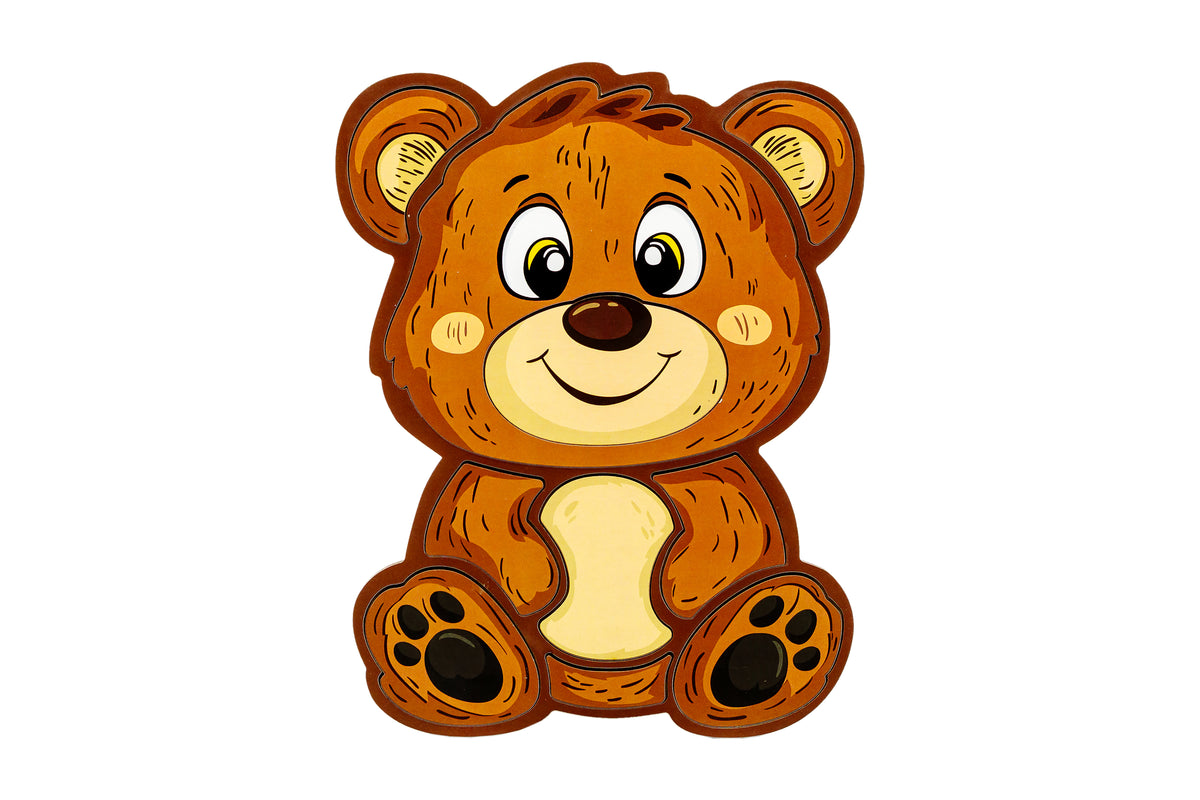 Wooden Bear Puzzle 4+ | 10 Pieces
