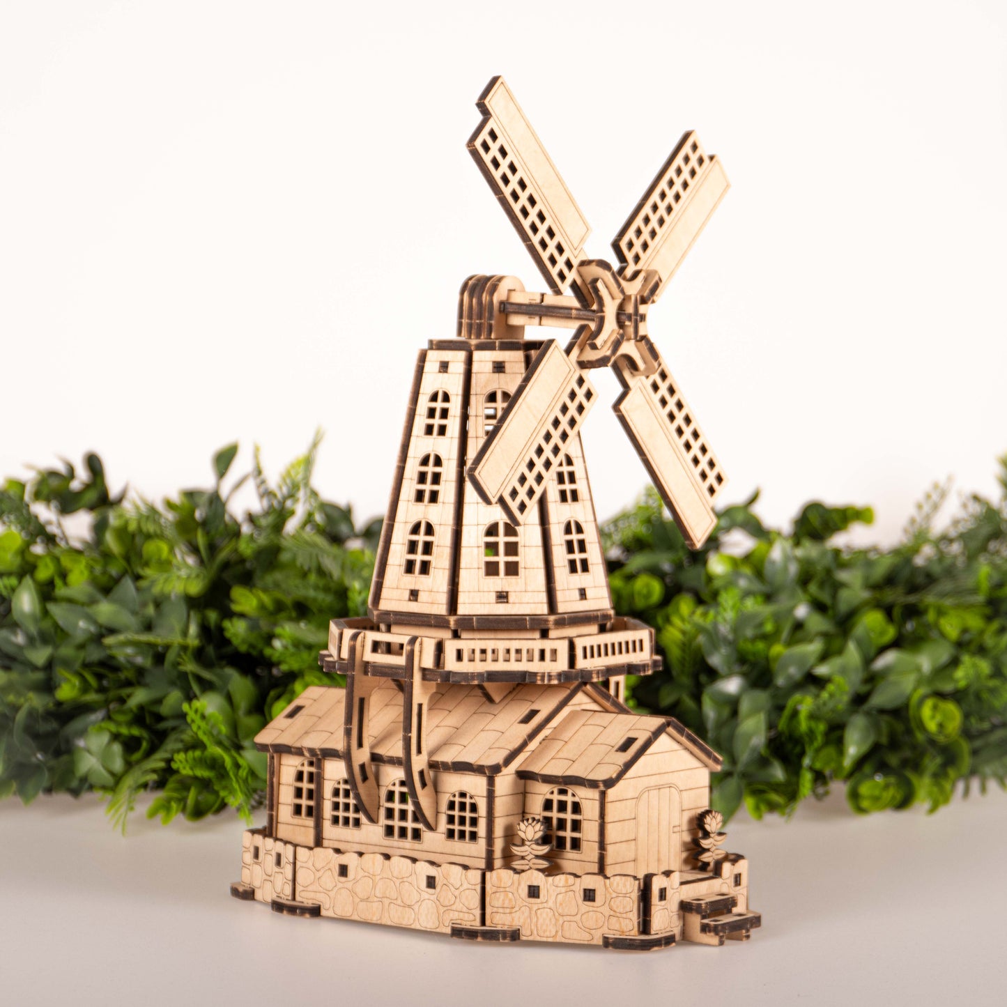 Cityscapes - Dutch Windmill 3D Wooden Puzzle