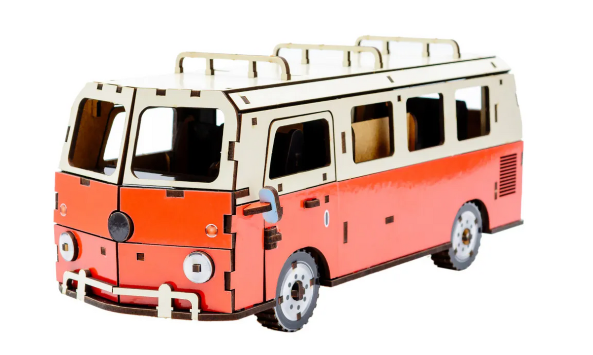 Minibus – Wooden 3D Model Kit
