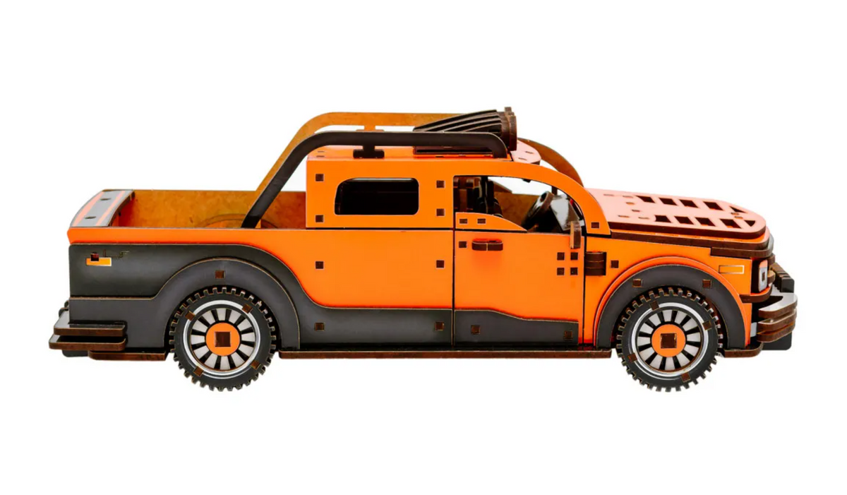 Pickup Truck – Wooden 3D Model Kit