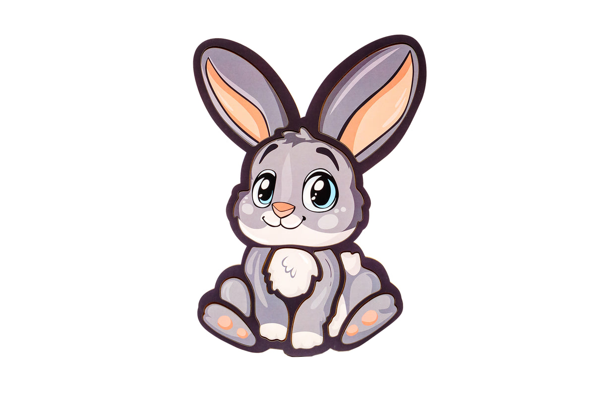 Wooden Bunny Puzzle 4+ | 12 Pieces