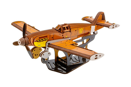 Fighter Jet BF-109 – Wooden 3D Model Kit (258 Pieces)