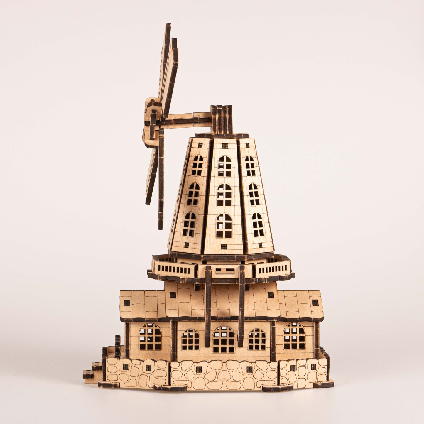 Cityscapes - Dutch Windmill 3D Wooden Puzzle