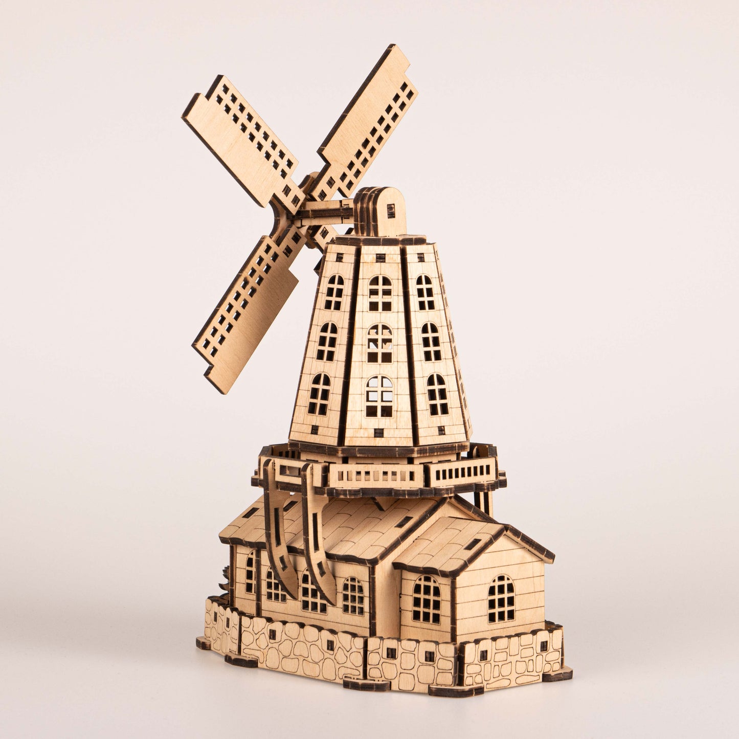 Cityscapes - Dutch Windmill 3D Wooden Puzzle
