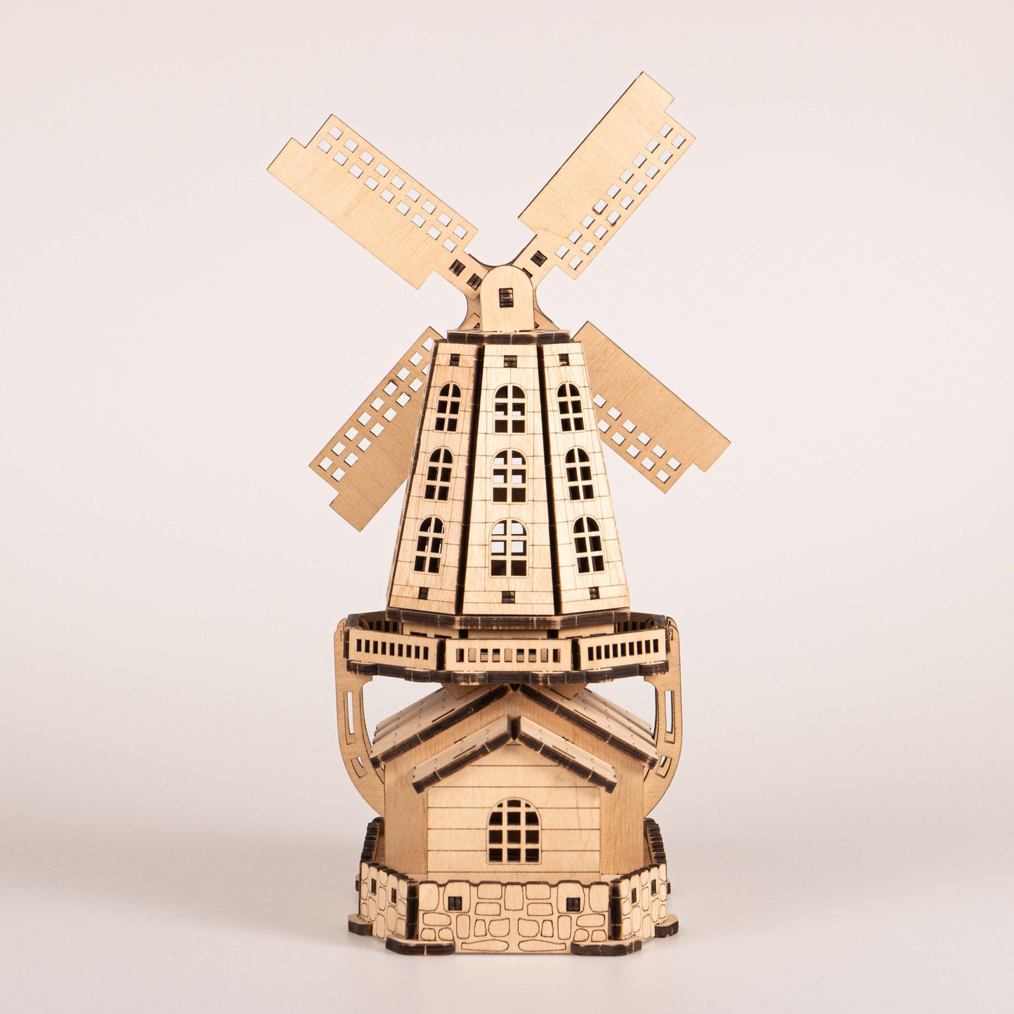Cityscapes - Dutch Windmill 3D Wooden Puzzle