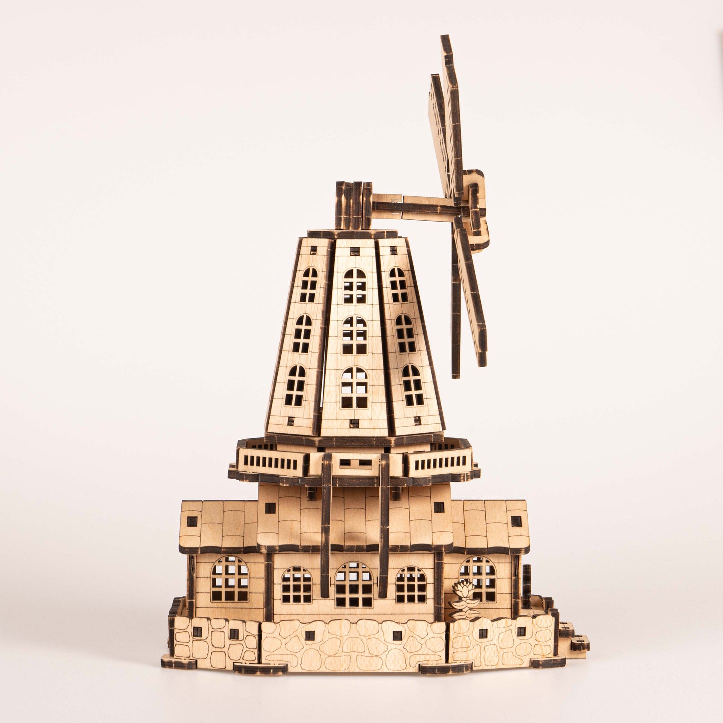 Cityscapes - Dutch Windmill 3D Wooden Puzzle