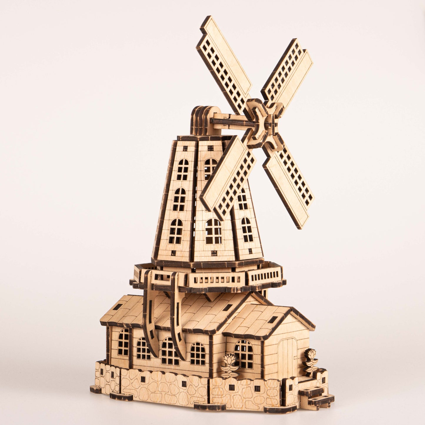 Cityscapes - Dutch Windmill 3D Wooden Puzzle