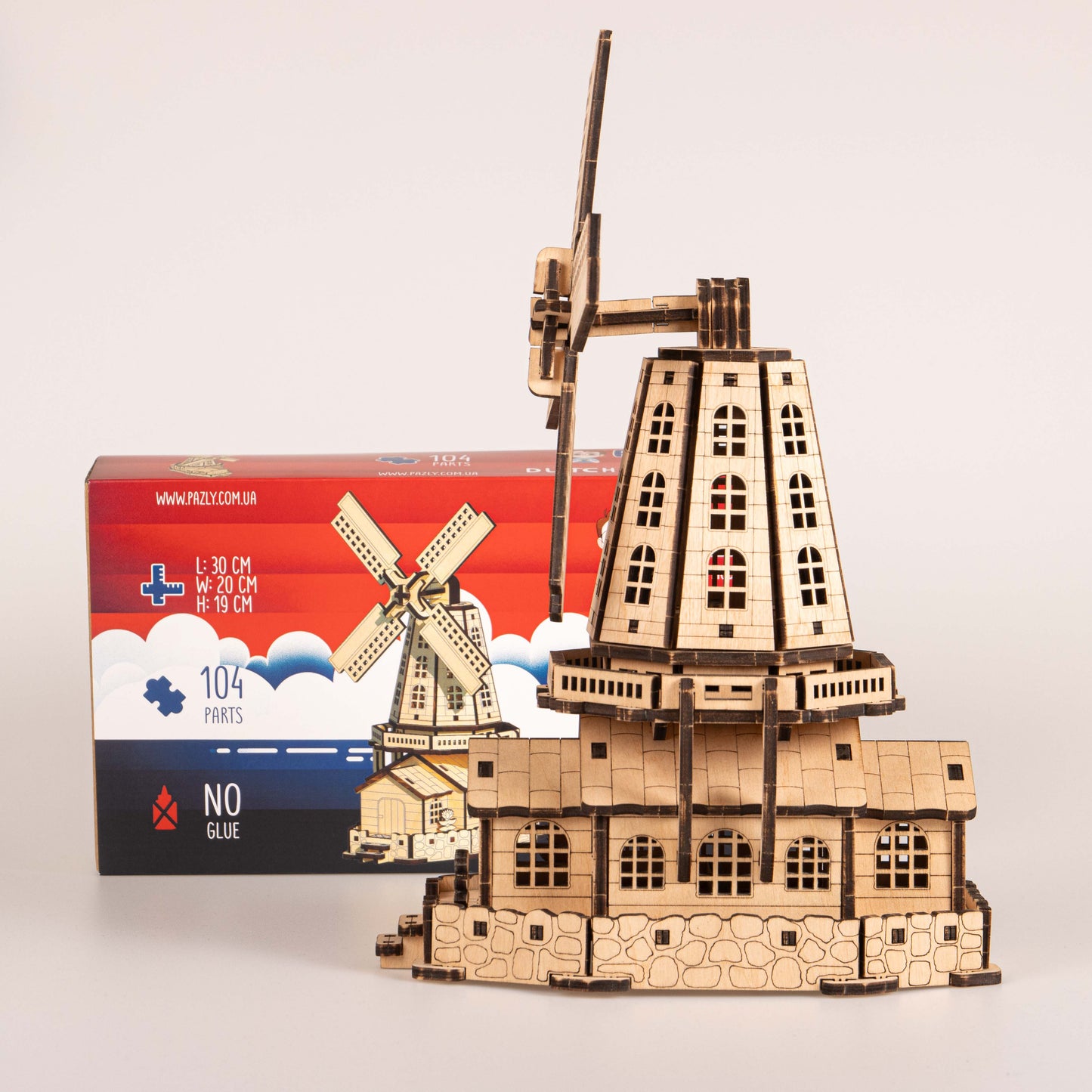 Cityscapes - Dutch Windmill 3D Wooden Puzzle