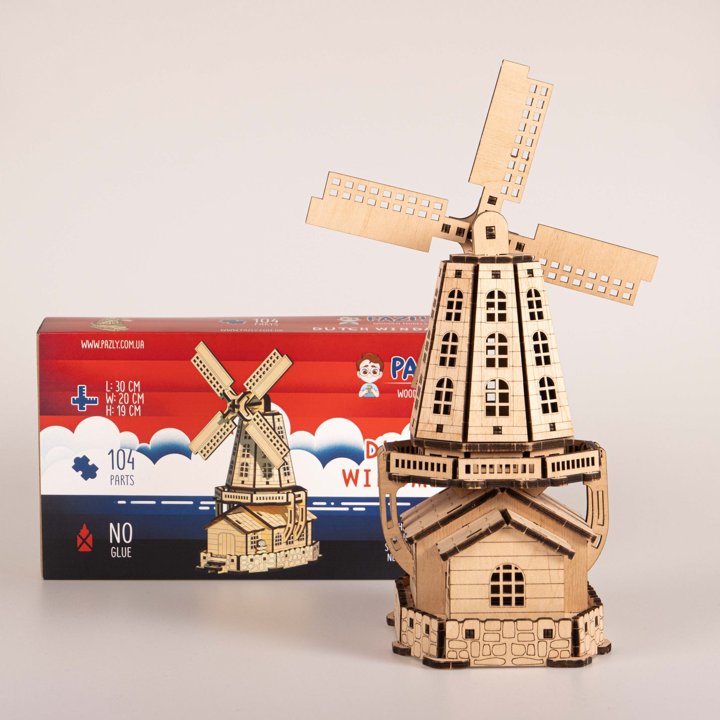 Cityscapes - Dutch Windmill 3D Wooden Puzzle