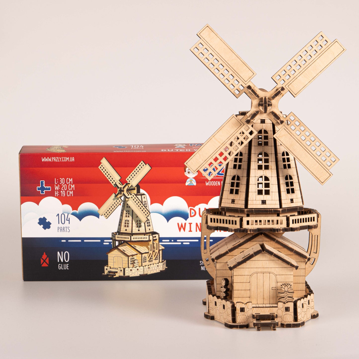Cityscapes - Dutch Windmill 3D Wooden Puzzle