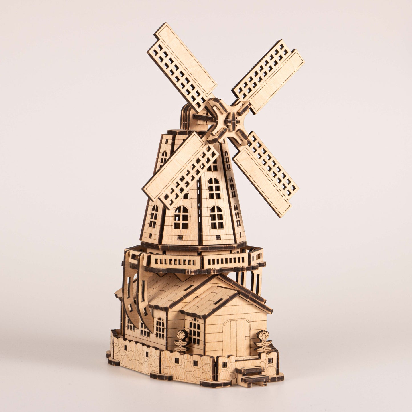 Cityscapes - Dutch Windmill 3D Wooden Puzzle