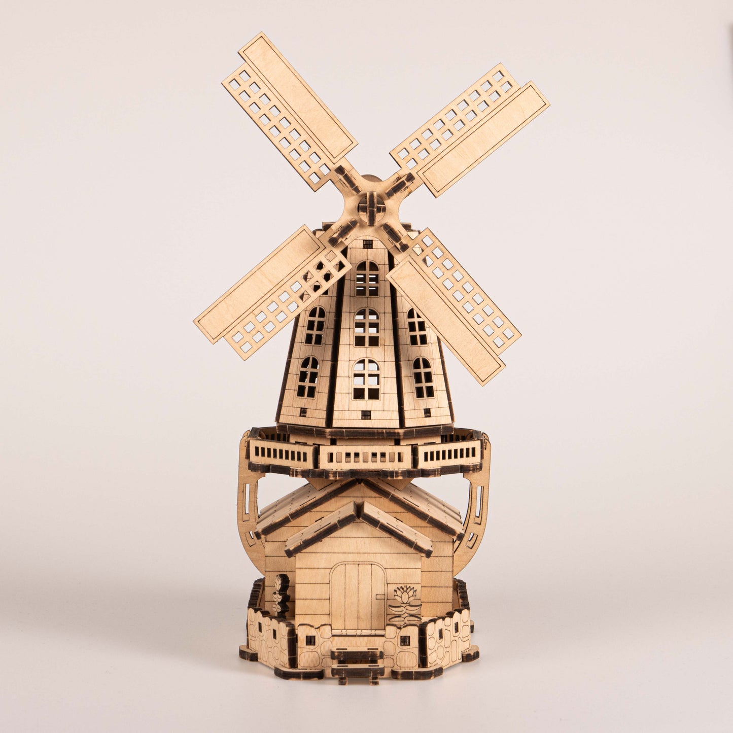 Cityscapes - Dutch Windmill 3D Wooden Puzzle