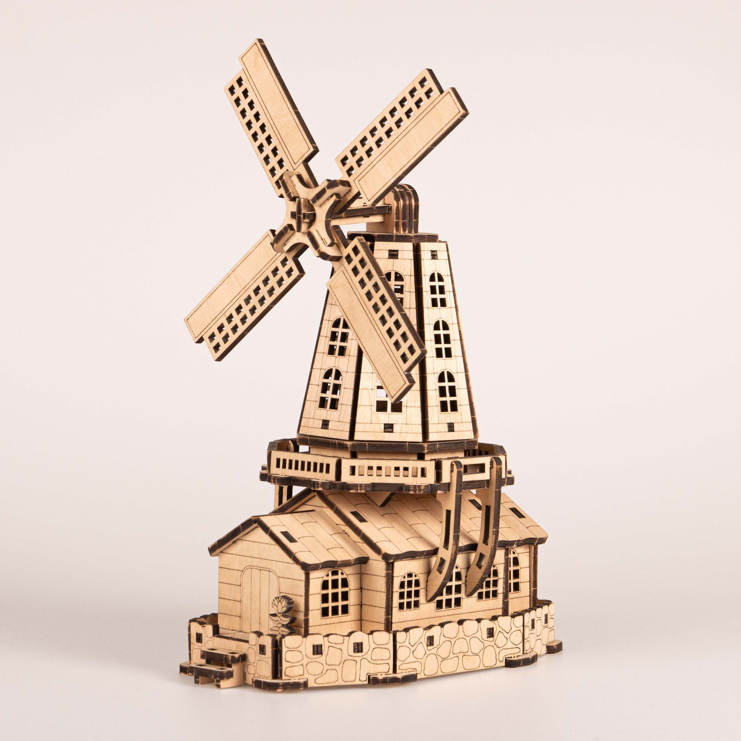Cityscapes - Dutch Windmill 3D Wooden Puzzle