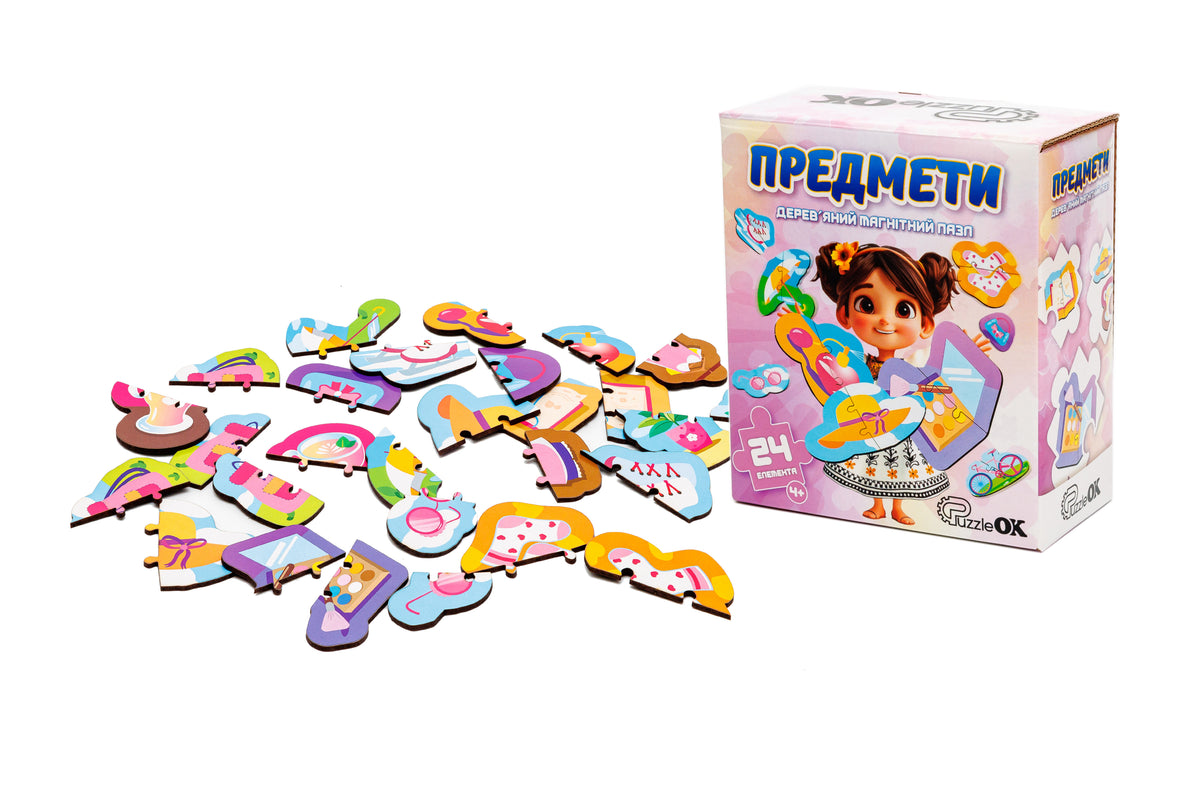 Wooden Magnetic Color Puzzle 4+ | 24 Pieces