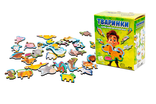 Wooden Magnetic Animal Puzzle 4+ | 29 Pieces