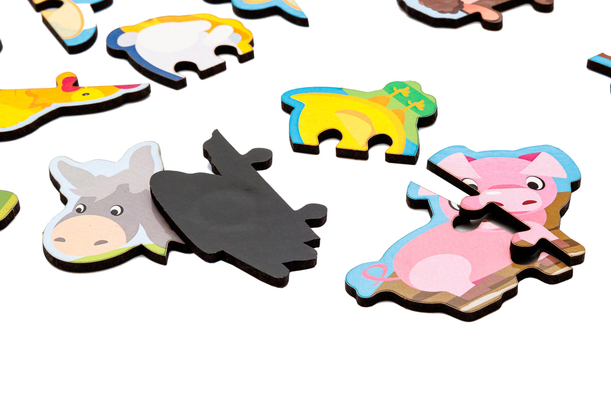 Wooden Magnetic Animal Puzzle 4+ | 29 Pieces