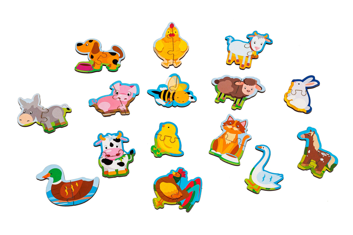 Wooden Magnetic Animal Puzzle 4+ | 29 Pieces