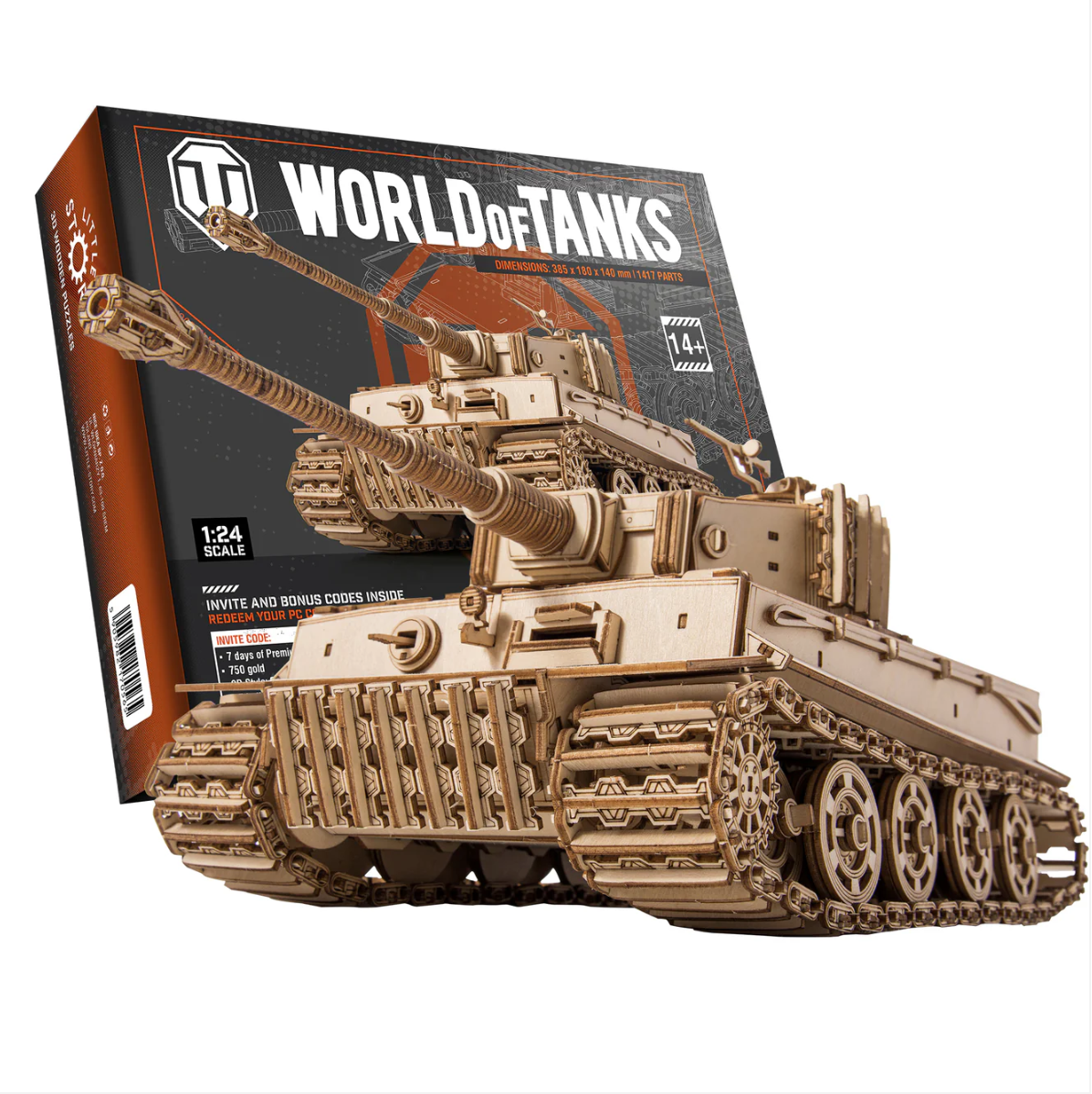 World of Tanks - 3D Wooden puzzle - Tiger M1 Tank