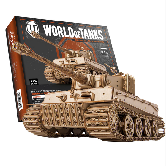 World of Tanks - 3D Wooden puzzle - Tiger M1 Tank