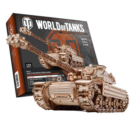 World of Tanks - 3D Wooden puzzle - Tank Bat.-Chatillon Bourrasque