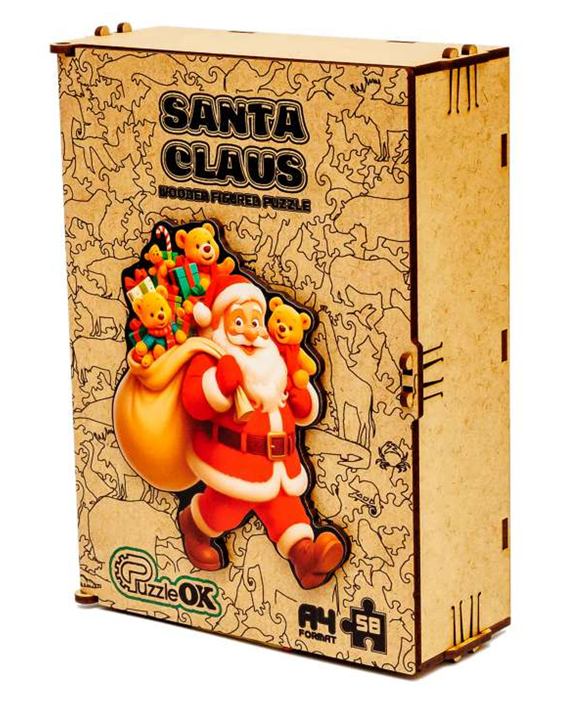 Figured Wooden Puzzle "Santa Claus" A4
