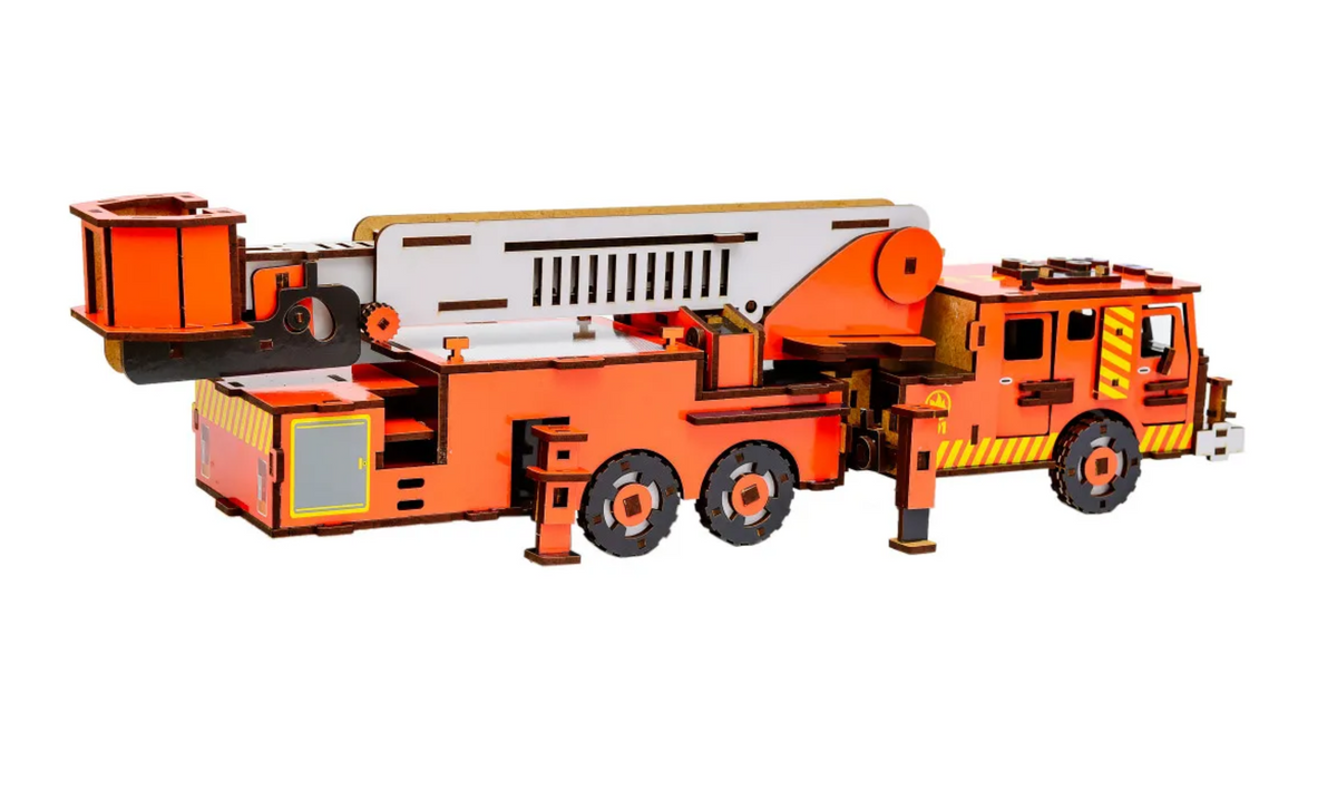 Fire Engine – Wooden 3D Model Kit