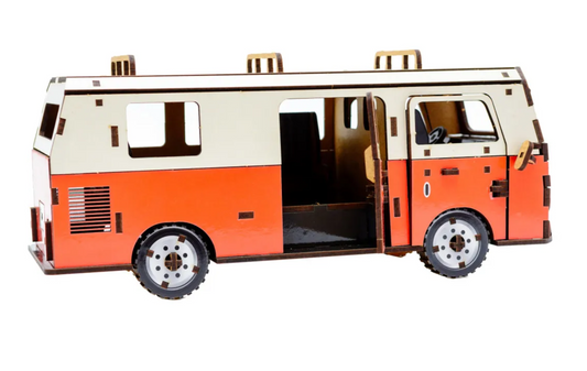 Minibus – Wooden 3D Model Kit