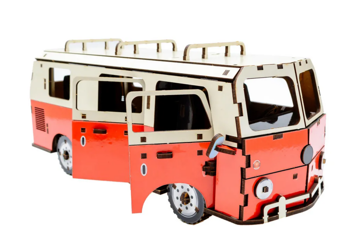 Minibus – Wooden 3D Model Kit