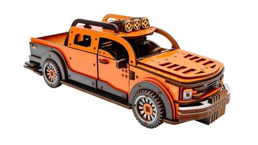 Pickup Truck – Wooden 3D Model Kit