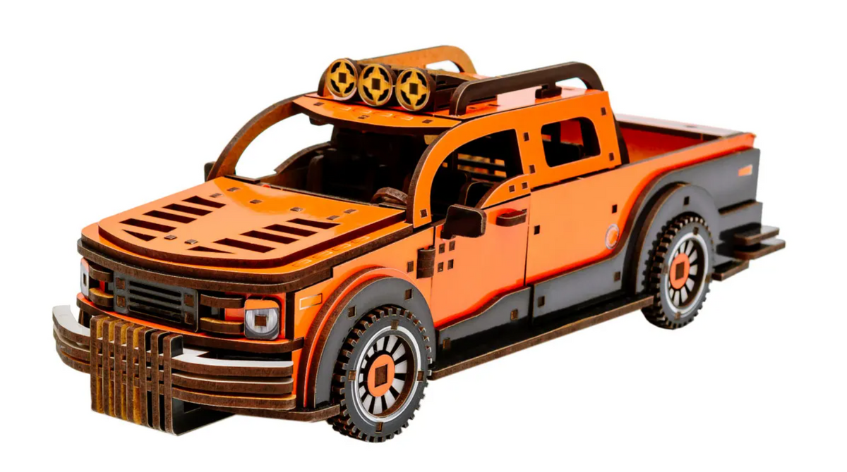 Pickup Truck – Wooden 3D Model Kit