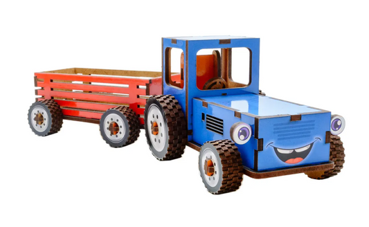 Tractor – Wooden 3D Model Kit