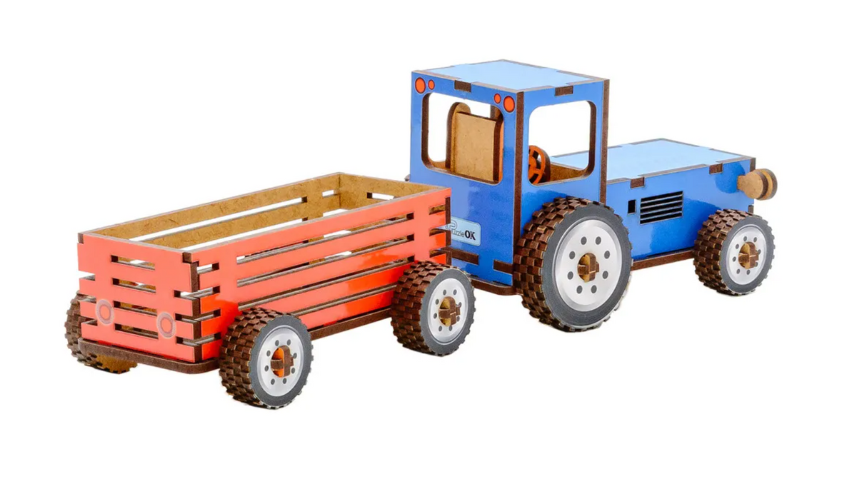 Tractor – Wooden 3D Model Kit