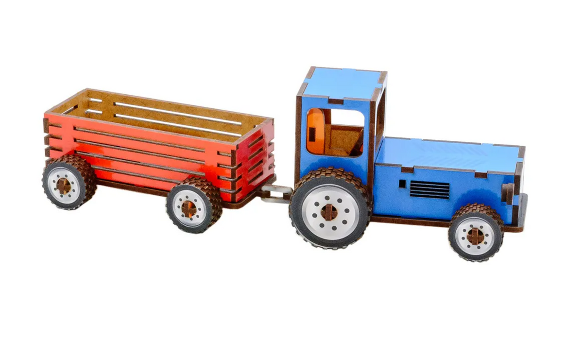 Tractor – Wooden 3D Model Kit