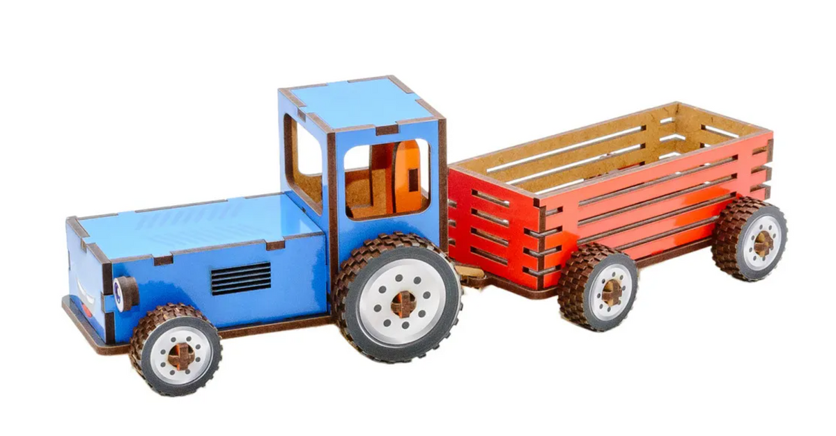 Tractor – Wooden 3D Model Kit