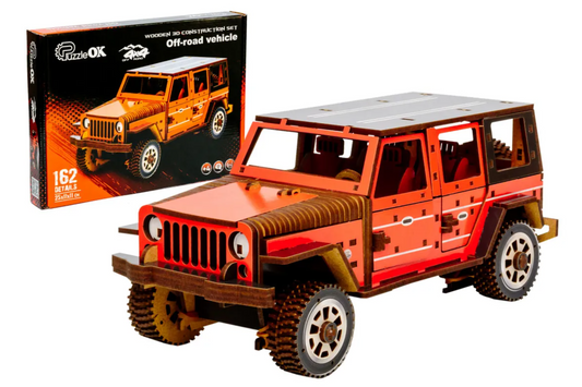 Jeep – Wooden 3D Model Kit