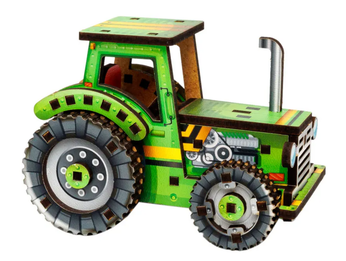 Turbo Tractor – Wooden 3D Mini Model Kit