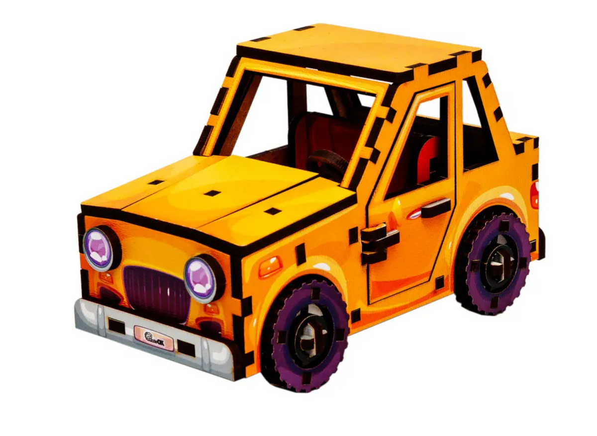Turbo Car – Wooden 3D Mini Model Kit