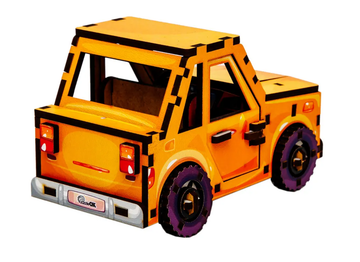 Turbo Car – Wooden 3D Mini Model Kit
