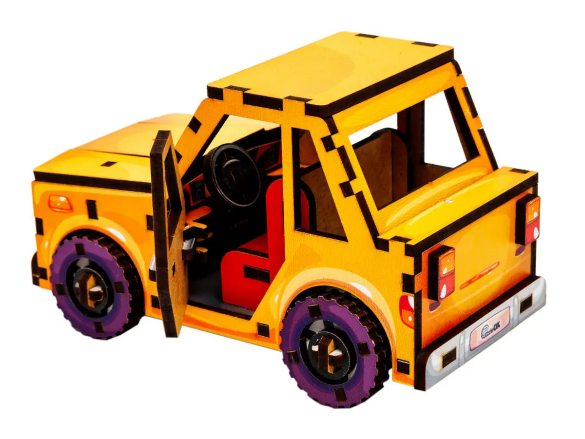Turbo Car – Wooden 3D Mini Model Kit