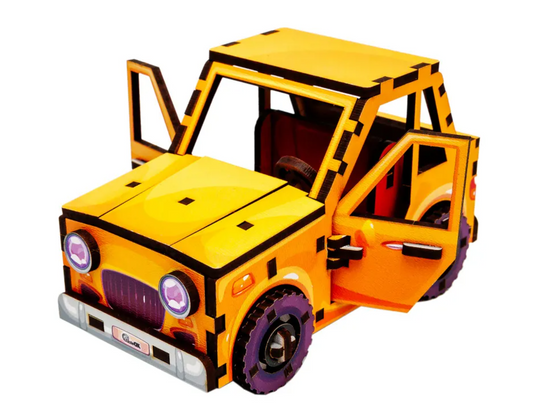 Turbo Car – Wooden 3D Mini Model Kit