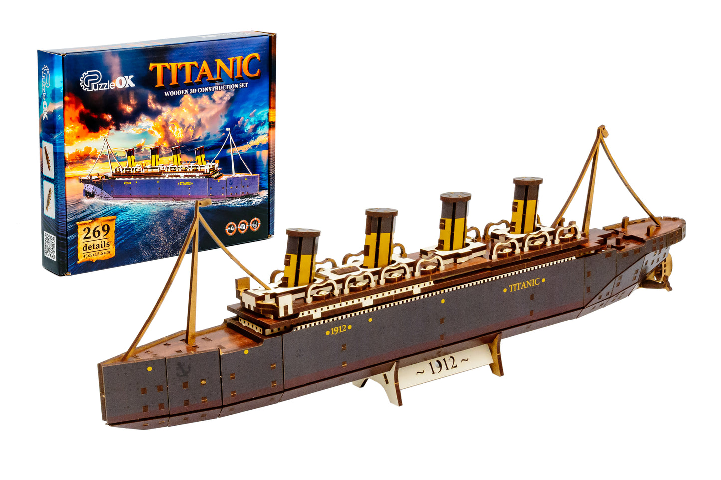RMS Titanic – Wooden 3D Model Kit (269 Pieces)
