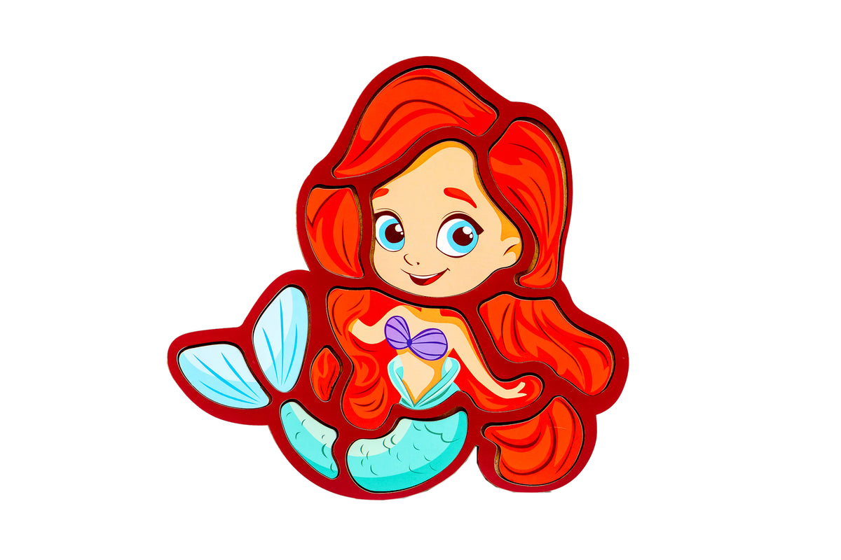 Wooden Mermaid Puzzle 4+ | 12 Pieces