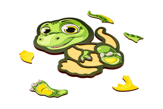 Wooden Dinosaur Puzzle 4+ | 8 Pieces