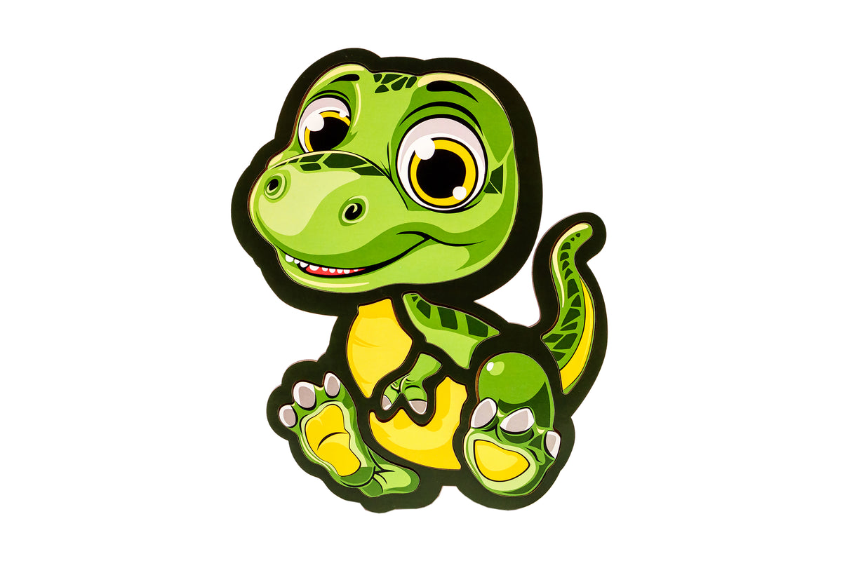Wooden Dinosaur Puzzle 4+ | 8 Pieces