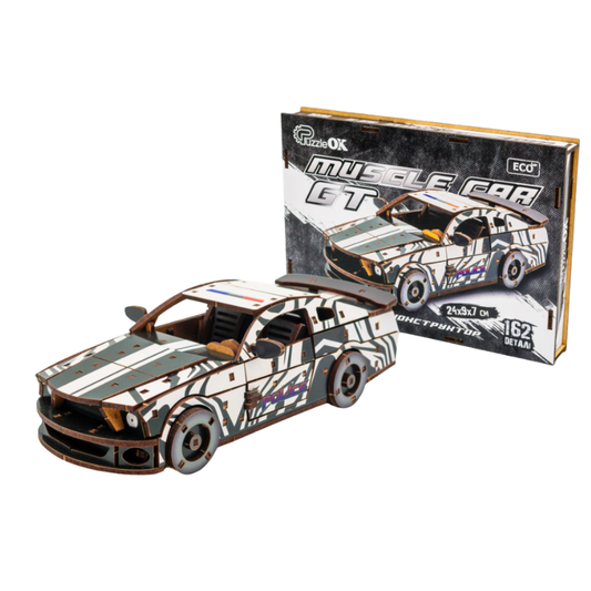 PuzzleOk - Muscle Car GT White